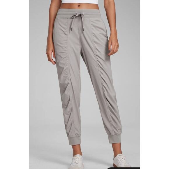 CRZ YOGA Womens Stone Chrome Pewter Breathable Travel Lounge Fitness Joggers S - Picture 2 of 9